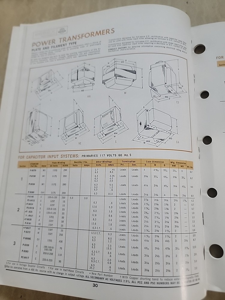 Stancor standard Transformers For Design Engineers
