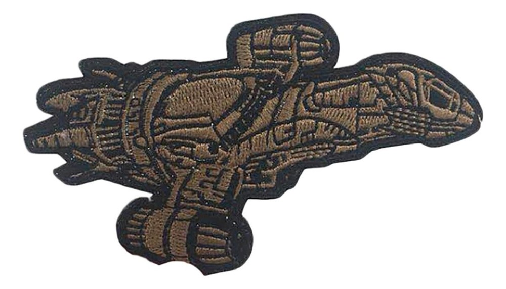 Firefly Serenity Ship Embroidered 4.5" Wide Iron on Patch