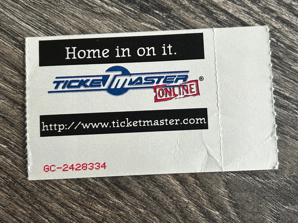 KISS Ticket Stub Psycho Circus Nov 22 1998 Continental Arena NJ Vintage Kiss A