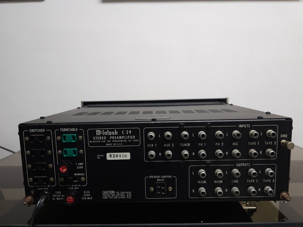 McIntosh C29 Solid State Stereo Preamplifier Serviced Good Aesthetic Condition