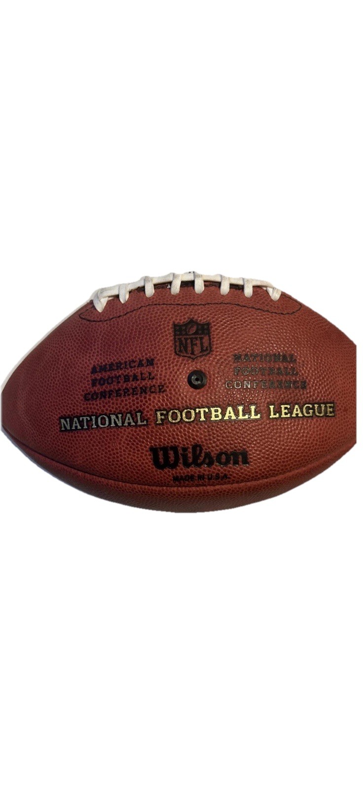 NFL Game Used Football Derrick Ward Texans vs Colts 9/12/2010 Wilson The Duke