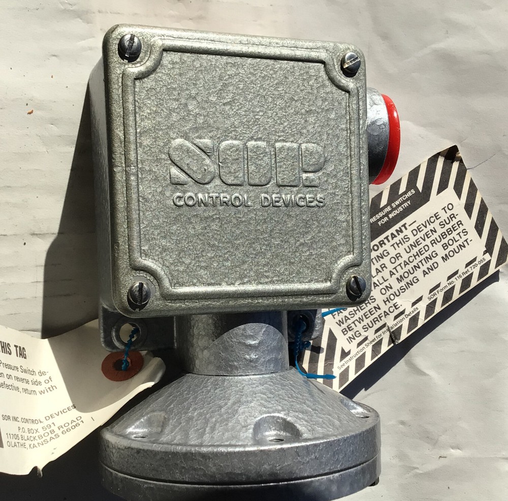 SOR Controls Devices Pressure Switch 12N-K2