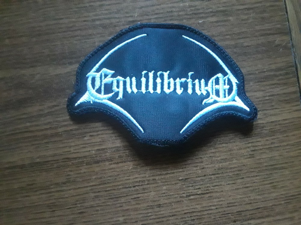EQUILIBRIUM,SEW ON WHITE EMBROIDERED PATCH
