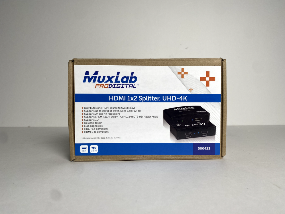 MuxLab ProDigital HDMI 1x2 Splitter, UHD-4K