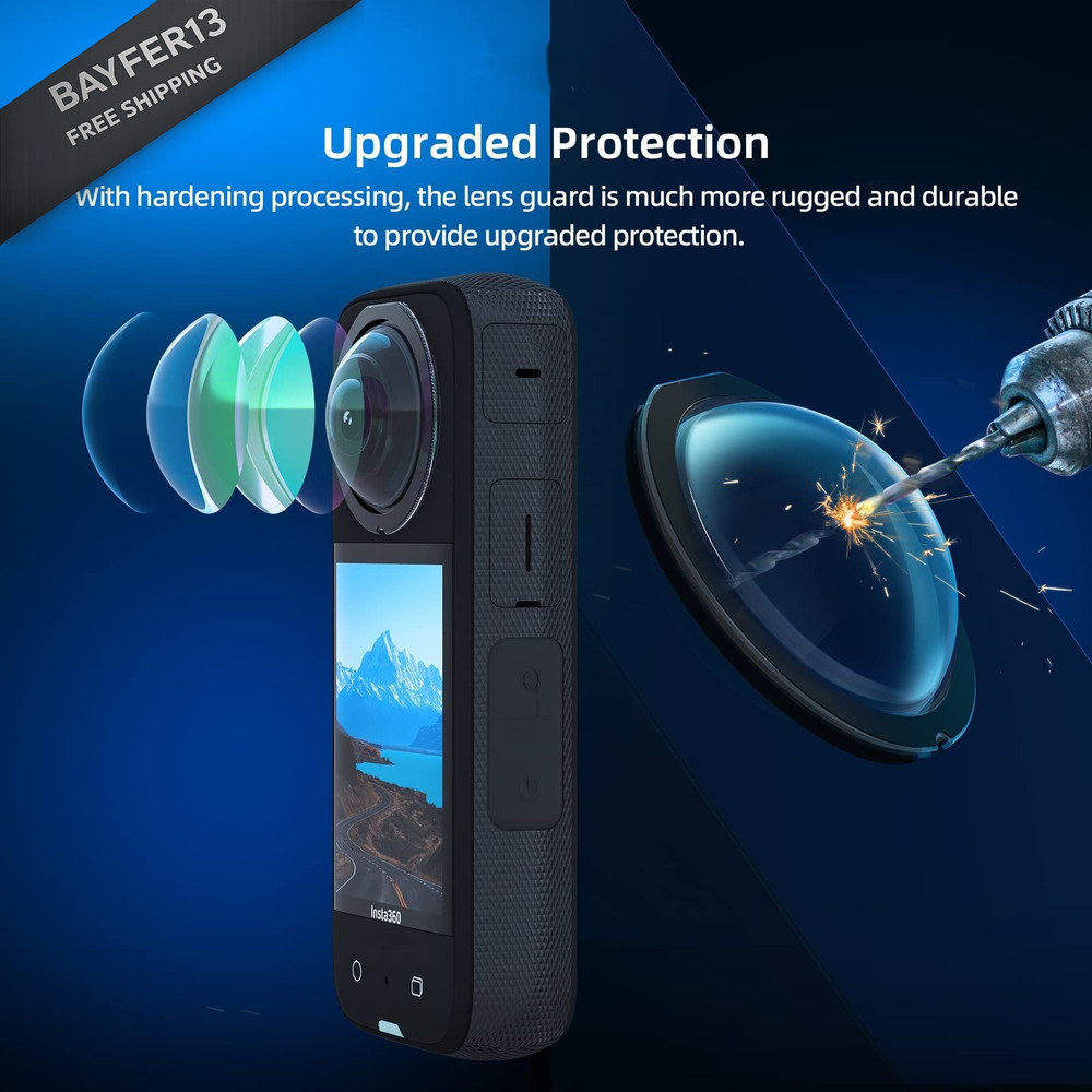 Rszfnjxry Screen Protector & Silicone Case Bundle for Black lens cap