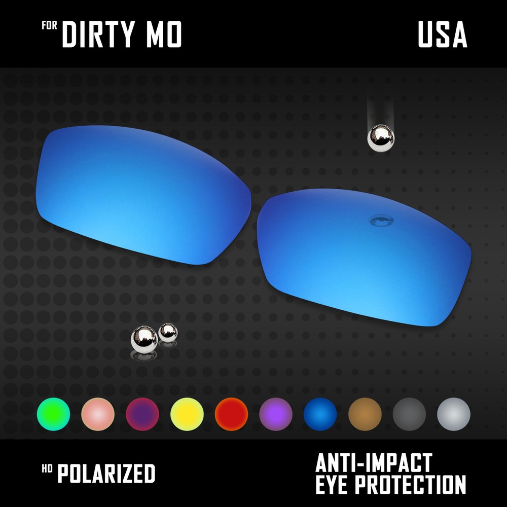 Anti Scratch Polarized Replacement Lenses for-Spy Optic Dirty Mo