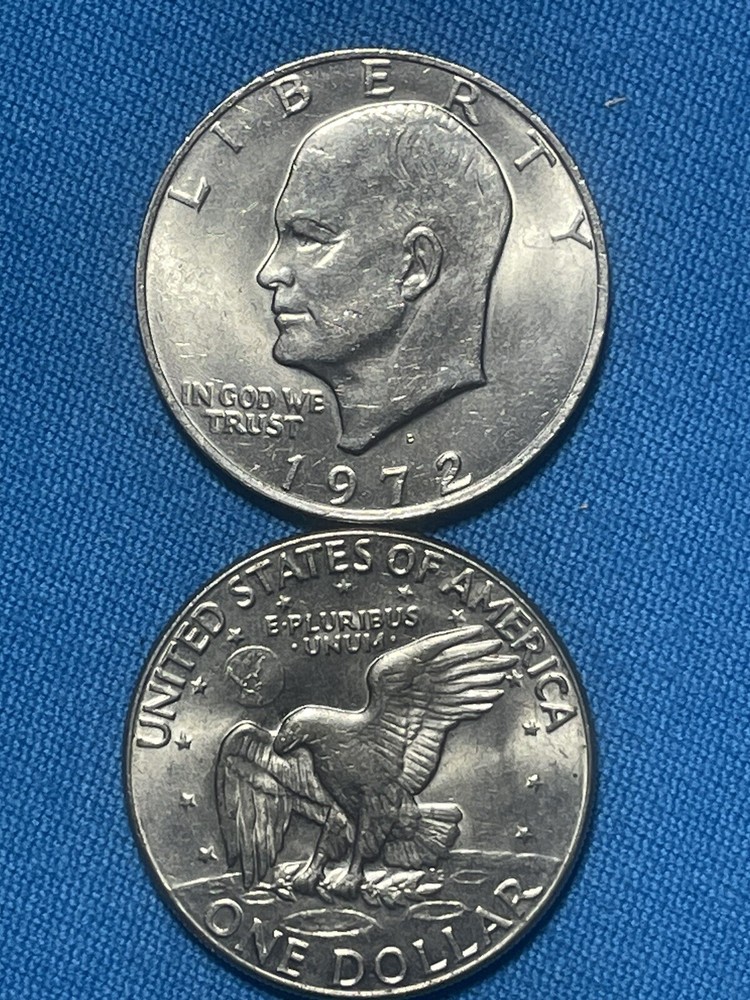 1, 1972 "IKE Silver Dollar", Large Eisenhower Coin (random mints) ++++++++++++++