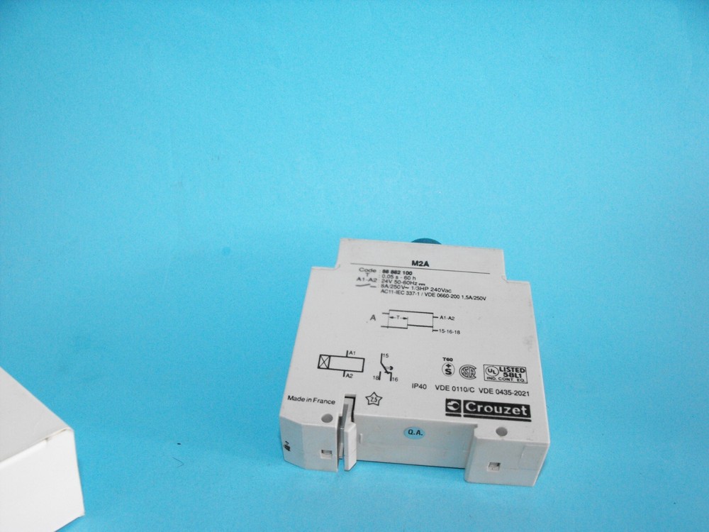 Crouzet RS 329-020.Timer Relay.M2A.CODE 88882100.USED