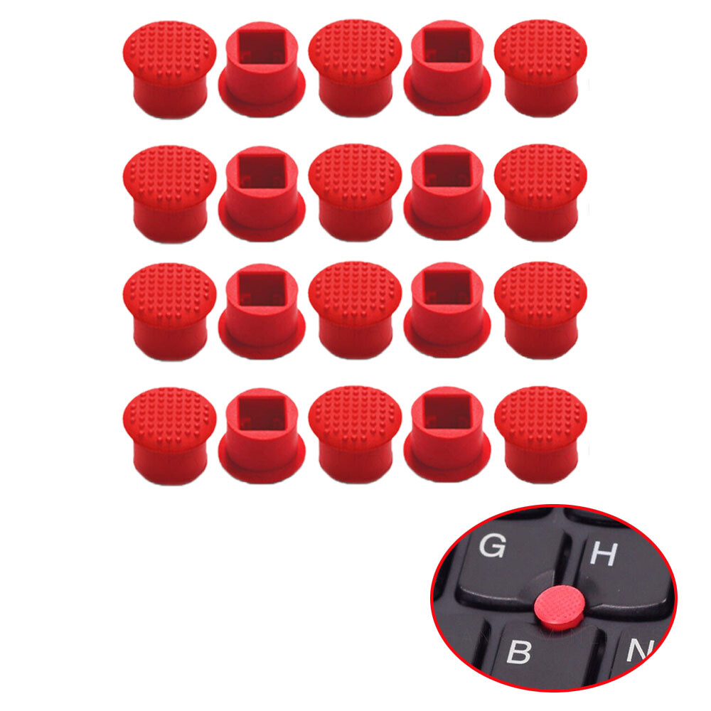 20pcs Rubber Mouse Pointer Trackpoint Red Cap For IBM Thinkpad Laptop Nipple