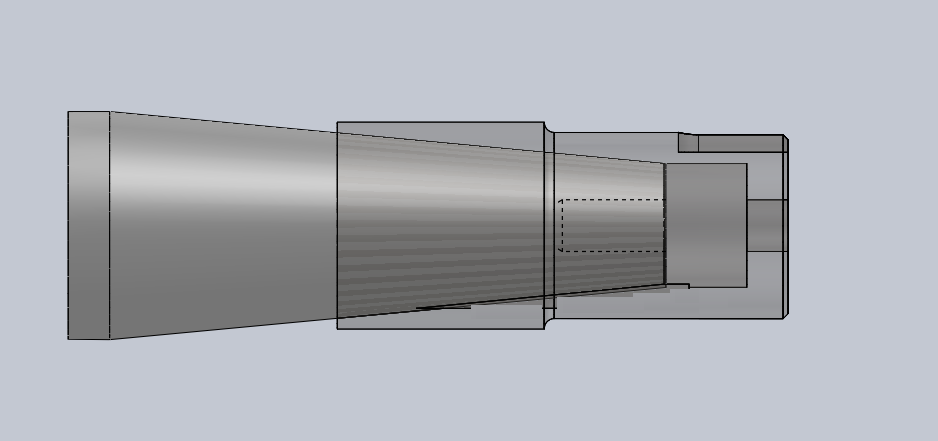Crank shaft Adapter Taper to 1 1/8" In. 1/4 key Briggs & Stratton Vanguard 37hp