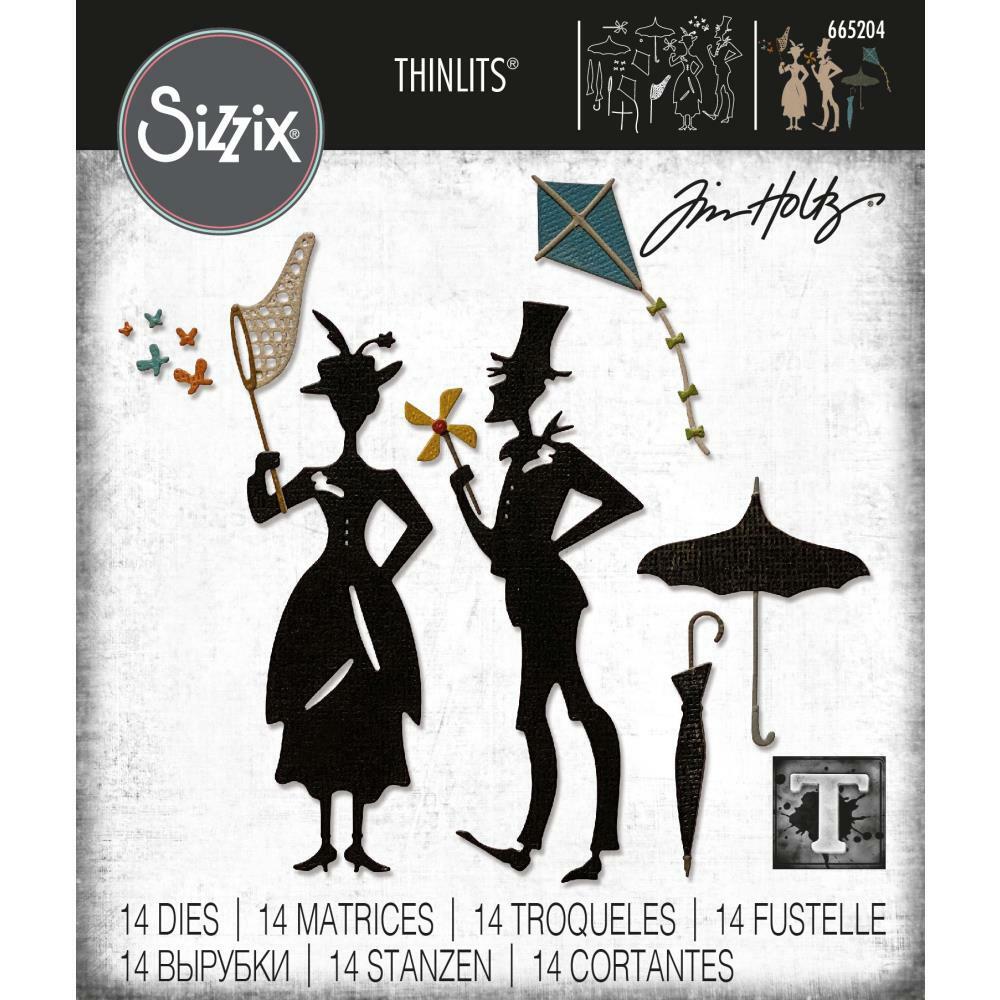 New Tim Holtz "THE PARK" Sizzix Thinlits Cutting Steel Dies 2021