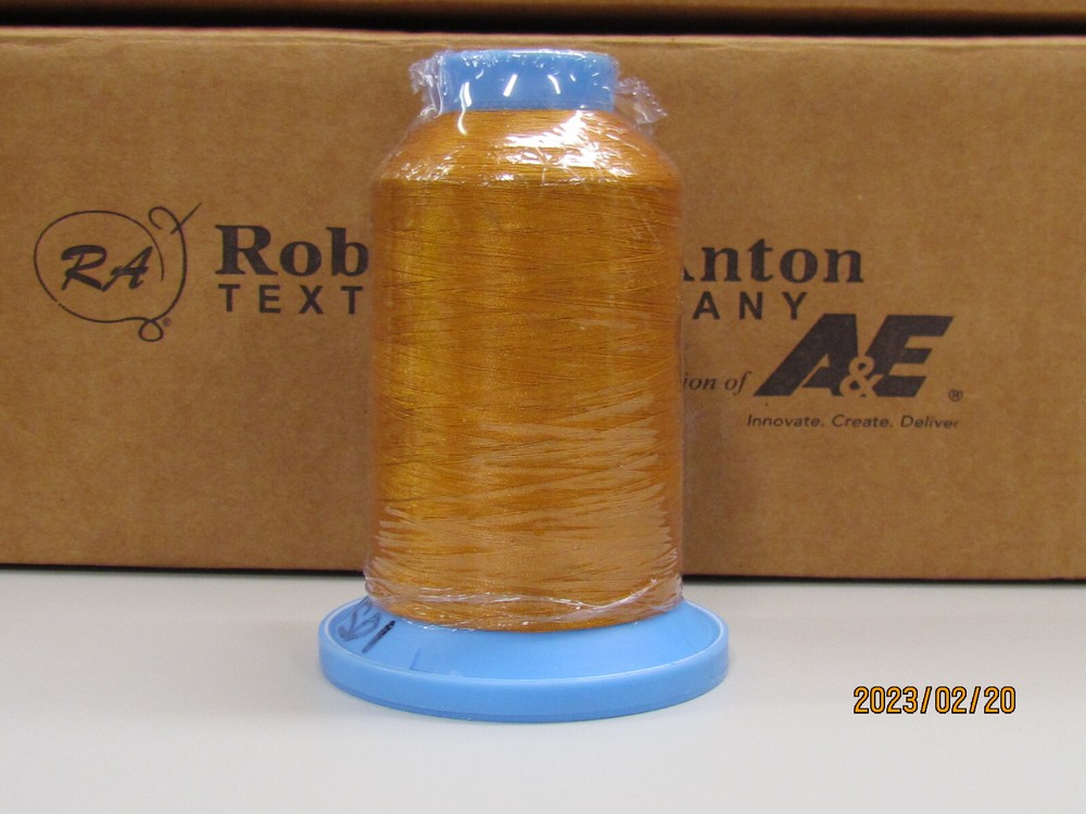 A&E Robison-Anton Embroidery Thread 122 SB POLY, 5500 yards COPPER 5595