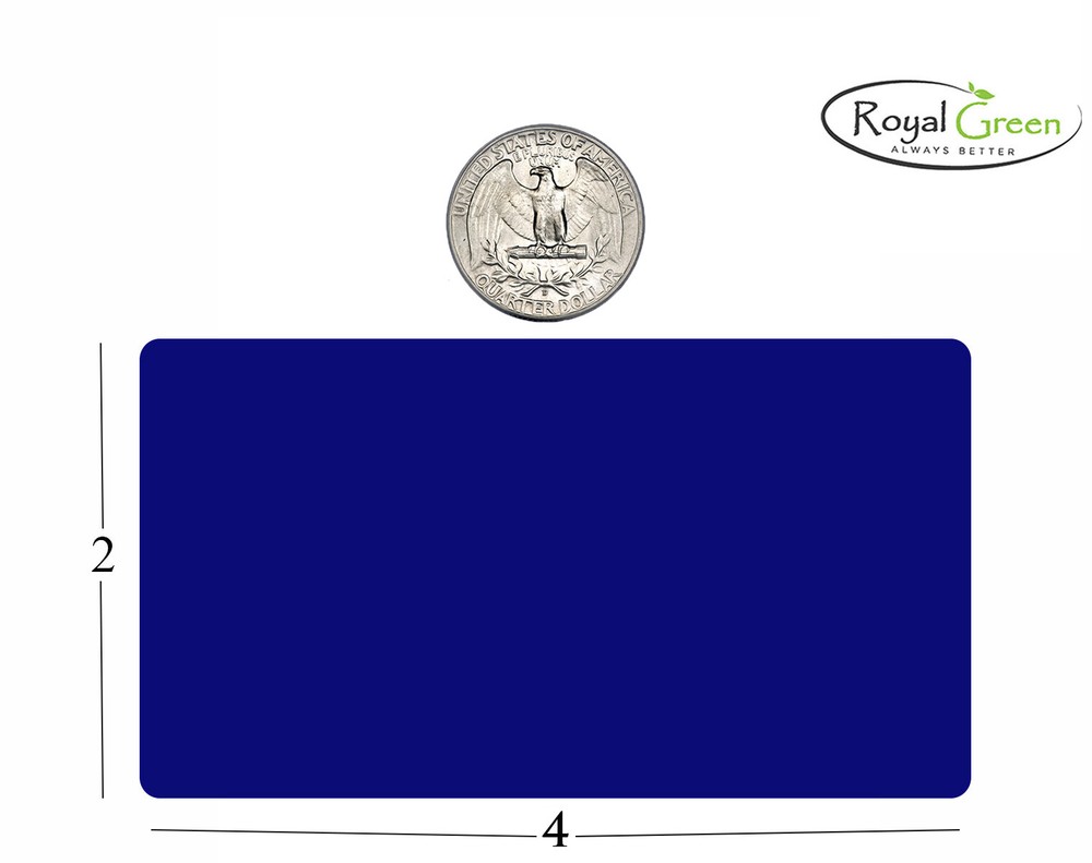 Royal Green Rectangular Color-Coding Labels Roll 101x50MM (4 Inch x 2 Inch)