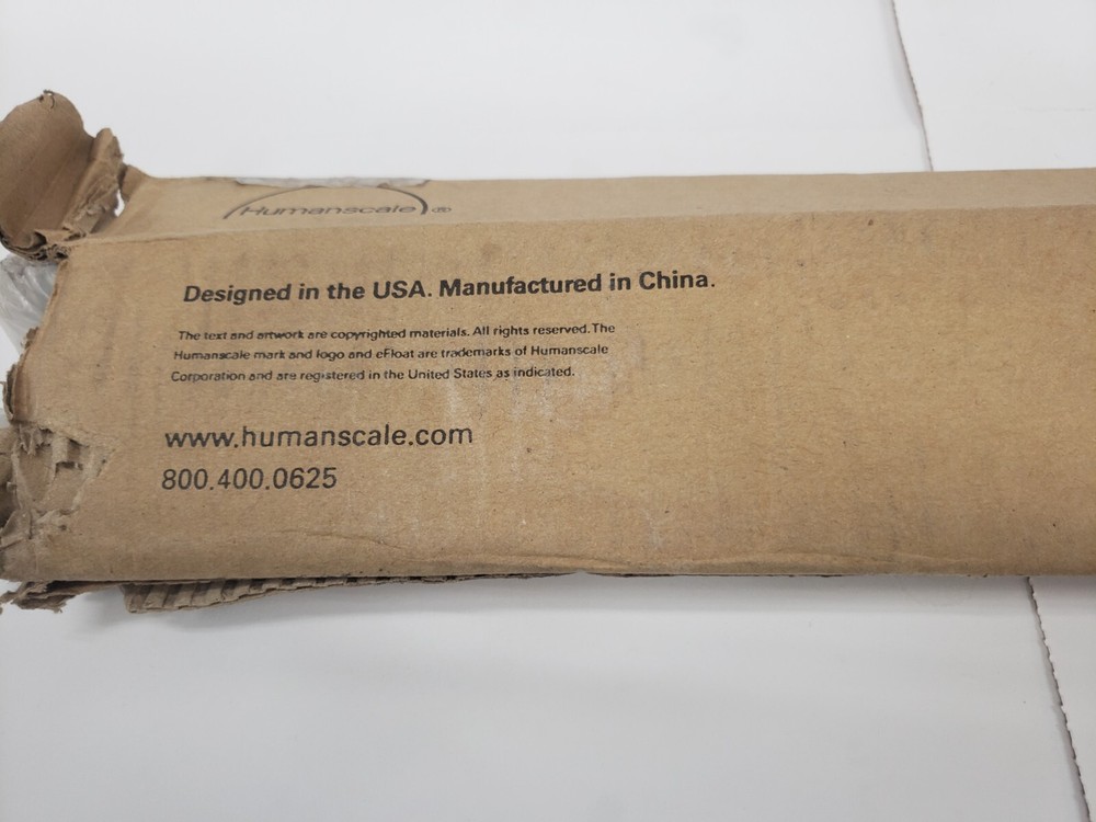 Humanscale 2407631002SL00 Efloat Support Bar Silver