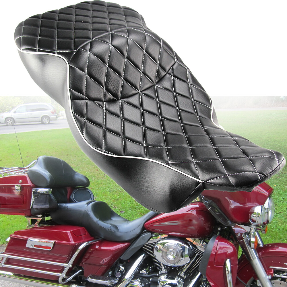 For 97-07 Harley Electra Glide Standard Seat Rider Driver Passenger 2Up Diamond