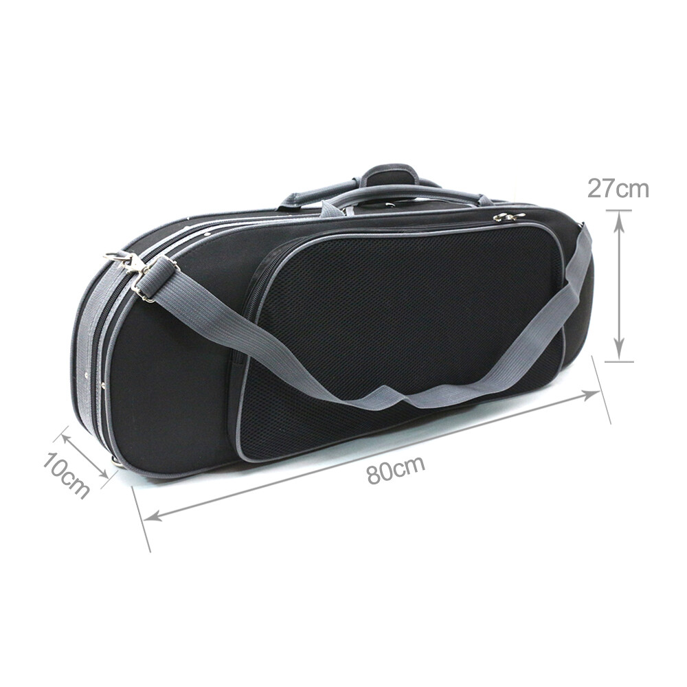 4/4 Full Size Violin Case Basic Violin Hard Case Built-in Hygrometer Ultralight