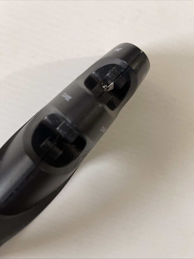 2 Stage Coarse Fine Ceramic Hand Held Knife Black Sharpener