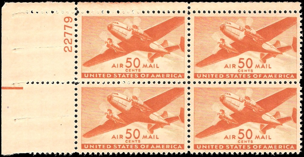 US #C31 MNH VF Plate block