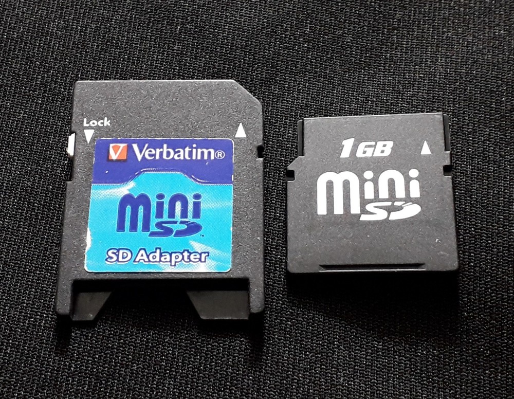 1GB Mini SD Card + SD Memory Adapter - For Digital Camera UK