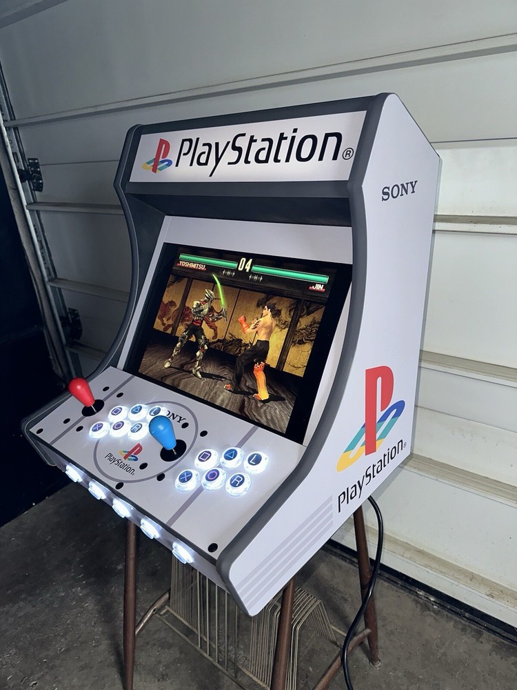Custom PlayStation Multicade Tabletop Bartop Arcade Cabinet Raspberry pi Ps1