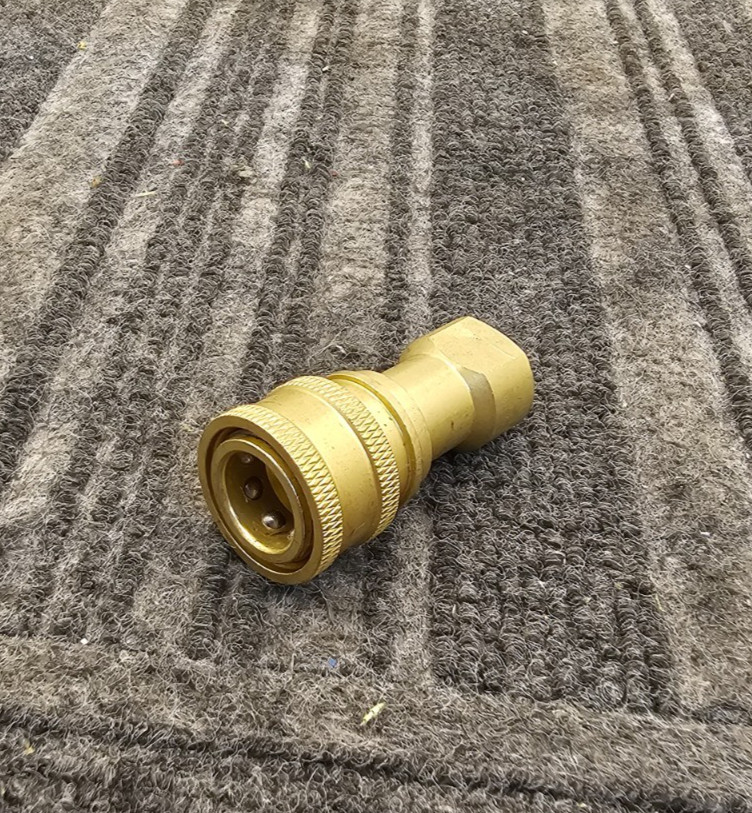 (QTY 2) Breco 2DSF2-B: Brass Quick Coupler Disconnect