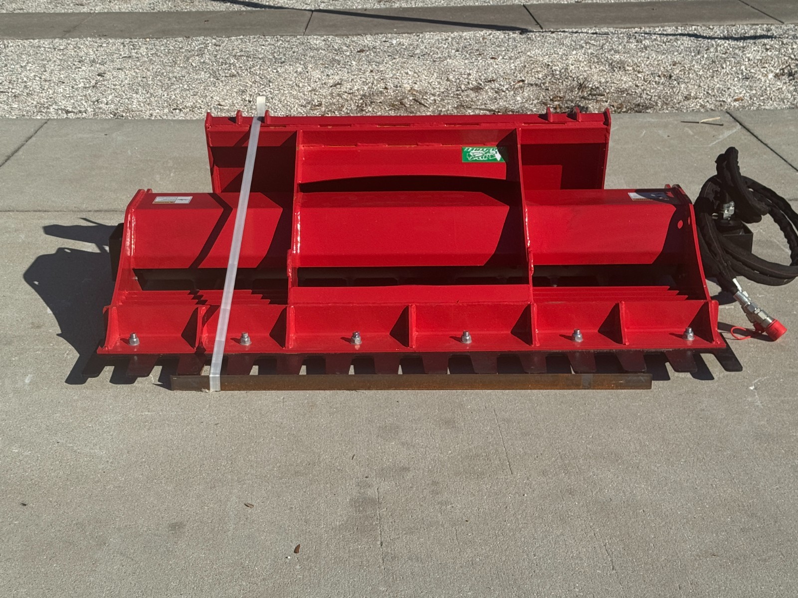 Skid Steer Soil Conditioner 60" Land Leveler Power Rake Carbide Teeth 12 GPM