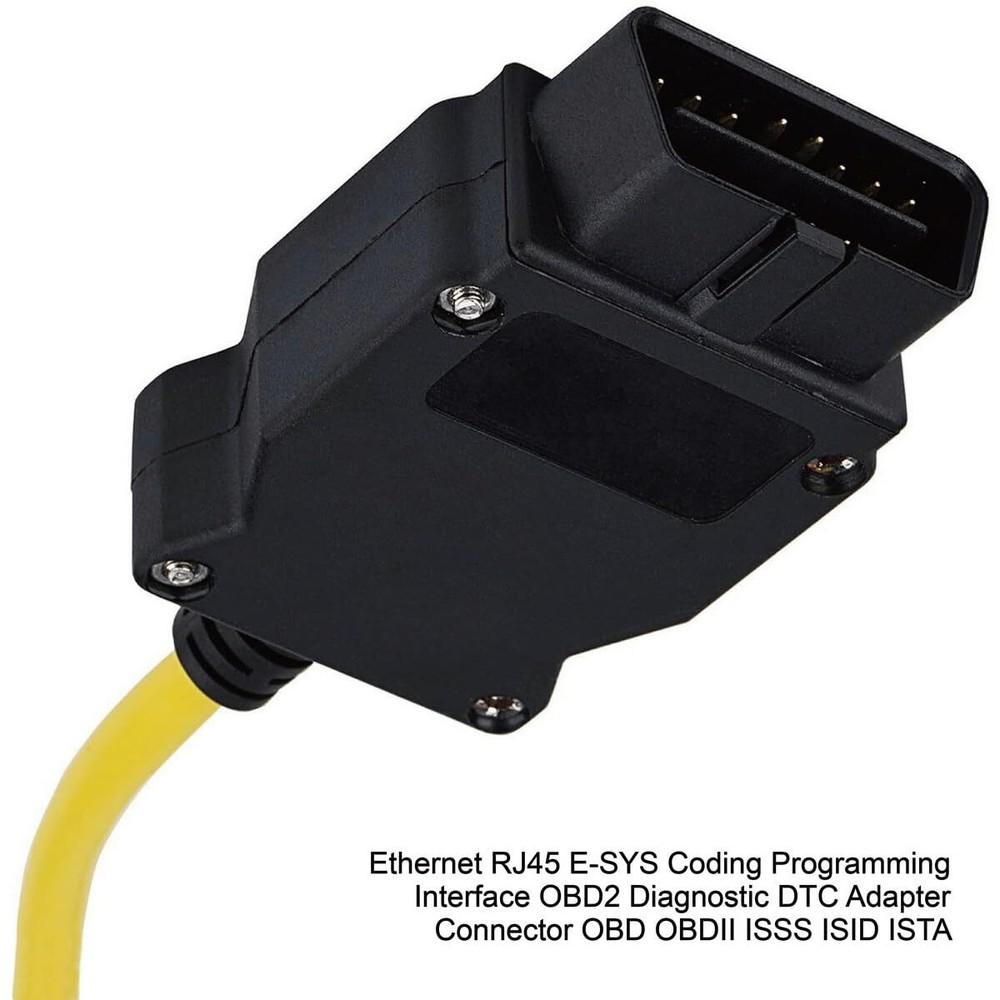 Connect Compatible Cable for ODB2 Ethernet ENET Rj45 OBD Interface Cable Codi...