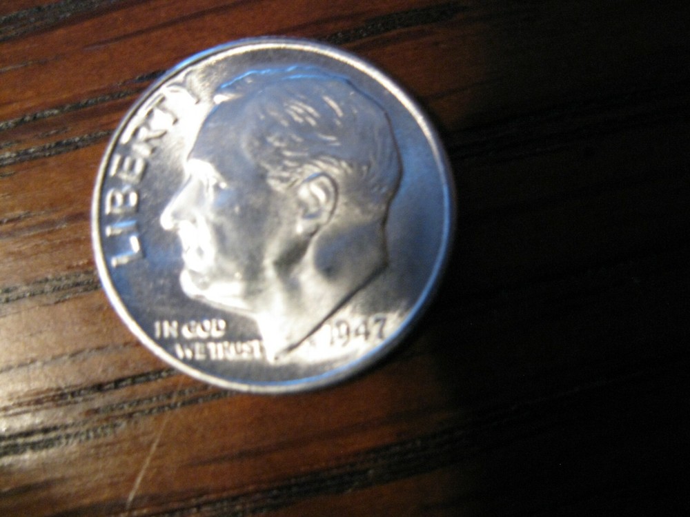 1947 S Roosevelt Dime Gem BU! FTB!!