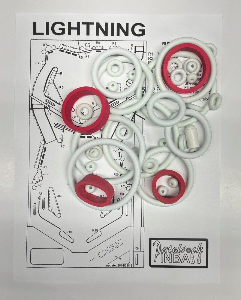 1981 Stern Lightning Pinball Machine Rubber Ring Kit