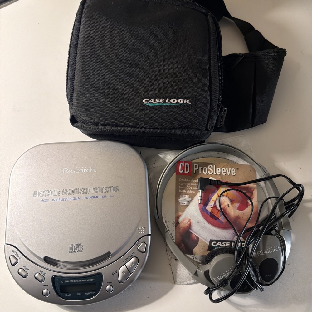 Cyber Research Portable CD Player Bundle