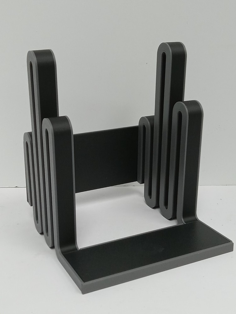 Large Oracle Turntable Now Playing Record Display Stand – Black & Gray