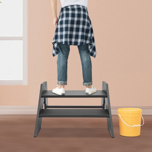 68.5*66*42cm Foldable Step Stool, 2 Step Folding RV Step Ladder, RV Step Stool