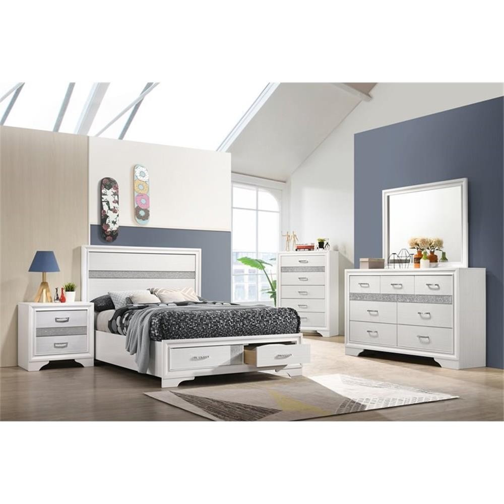 Miranda 4-piece Full Bedroom Set White
