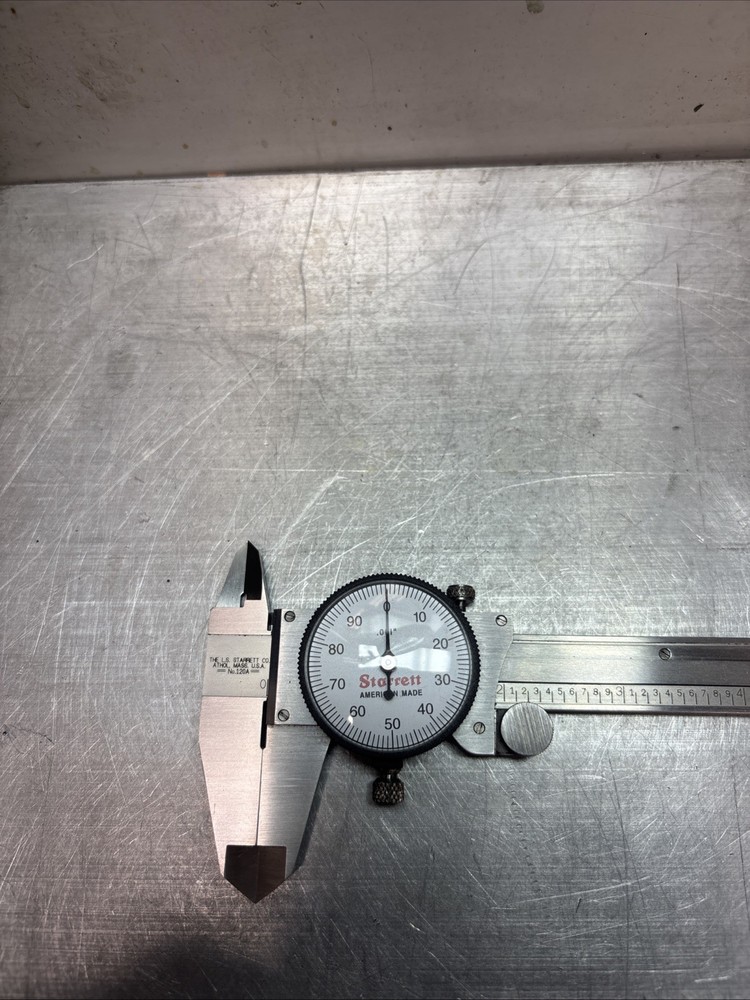 Starrett 120A-6 Dial Caliper - White