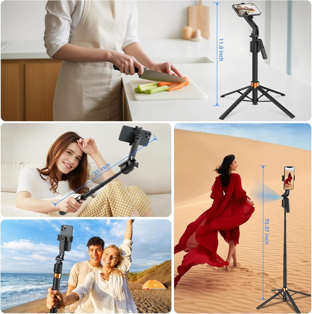 TOALLIN Automatic Face-Tracking Gimbal Remote Shutter Gesture & Remote Control