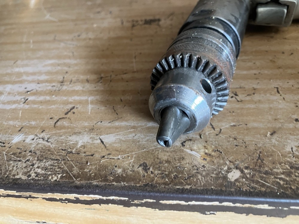 Pneumatic Air Drill Silver Industrial Tool