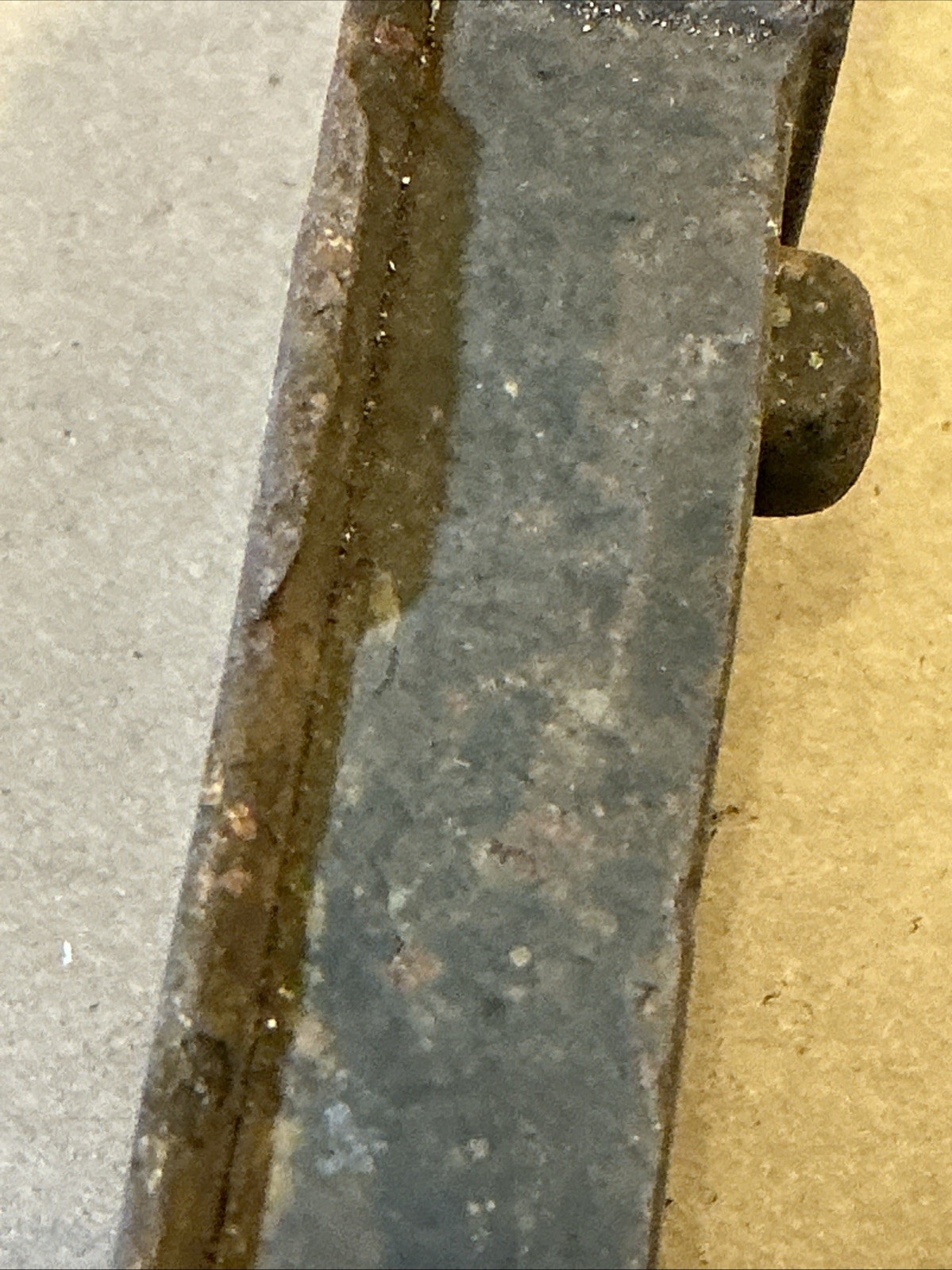 Antique Victorian Cast Metal Door Lock Surface Latch As Is INV-AT13