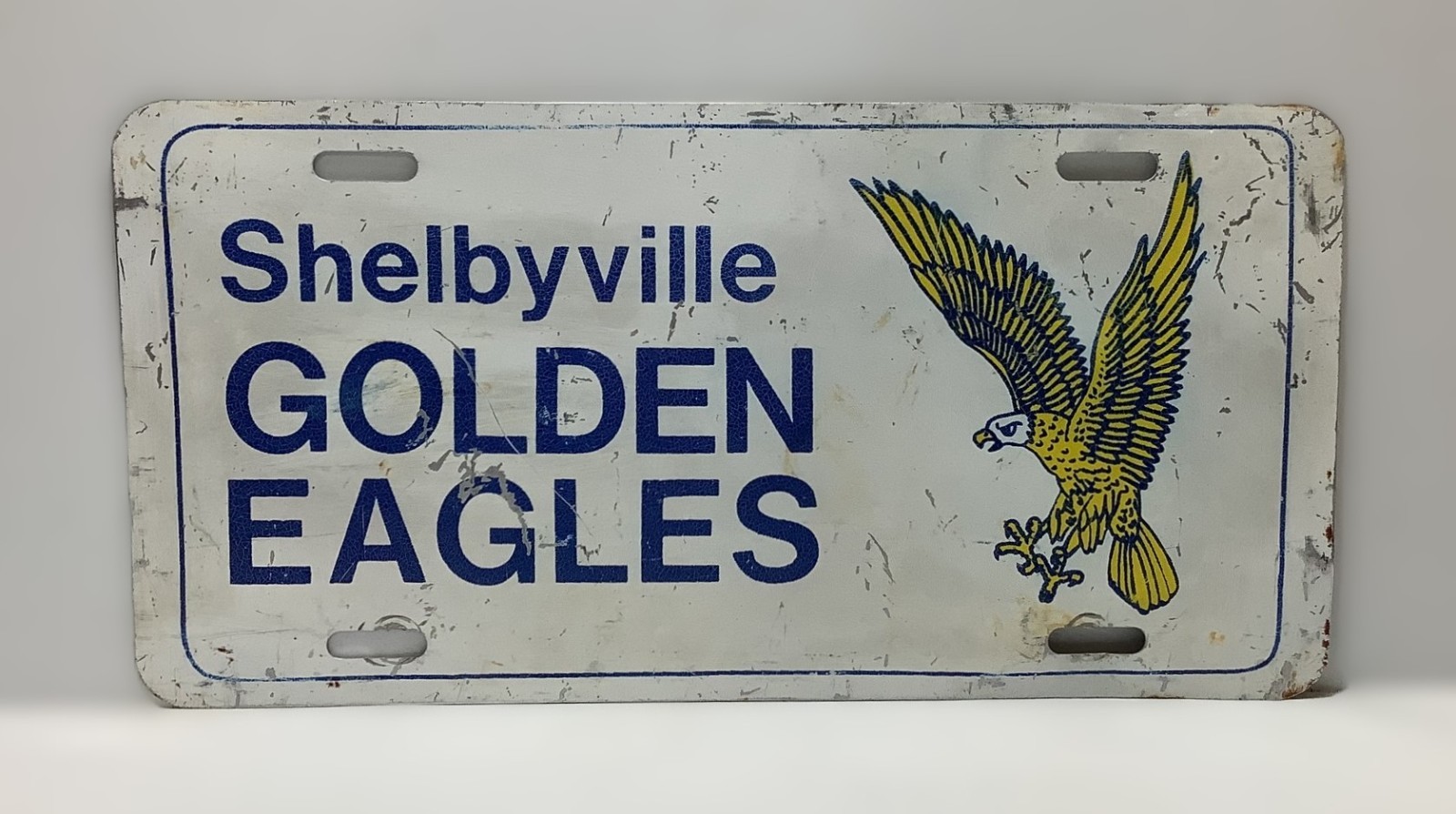 Shelbyville Tennessee Golden Eagles Aluminum License Plate Tag