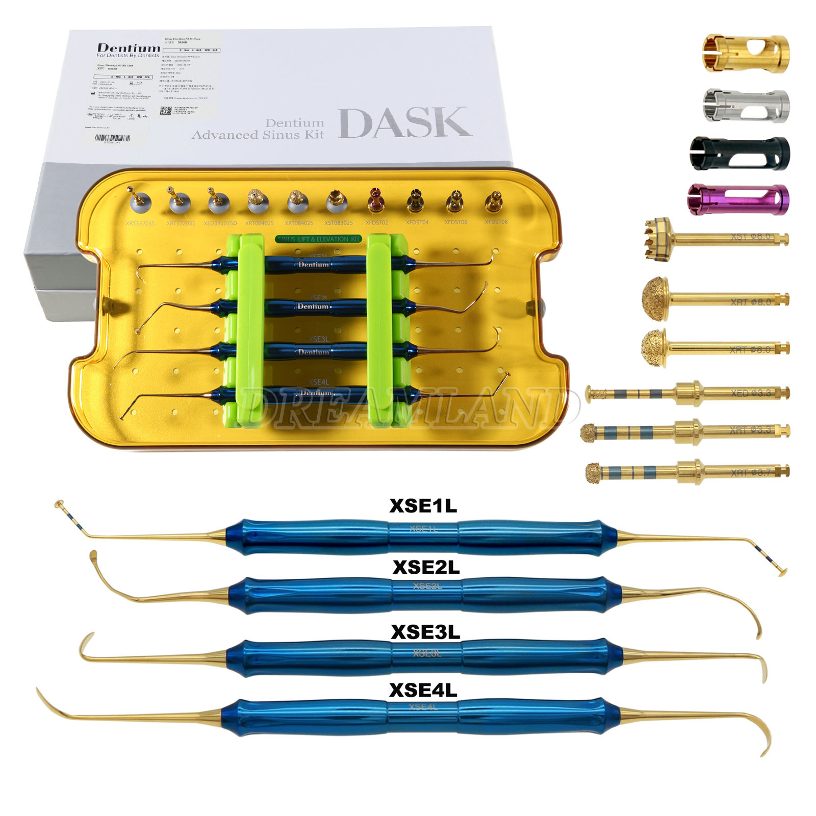 Implant Advanced Sinus Lift Super Line Implantium Surgical Kit Drill DASK