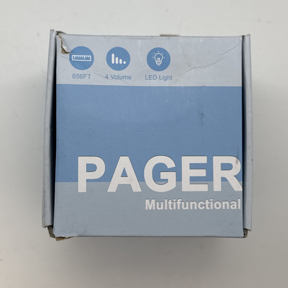 Wireless SOS Pager Alert System with 2 Call Buttons and LED Receiver