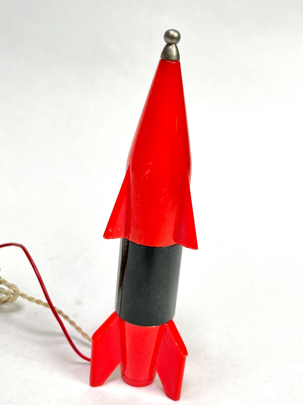 Vintage 1950s Rocket A-1 Tiny Germanium Crystal Radio w/ Box Space Age Toy