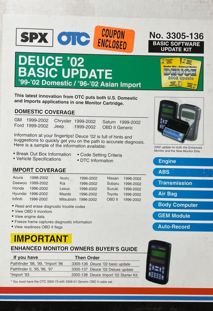 OTC 3305-136 SOFTWARE UPDATE