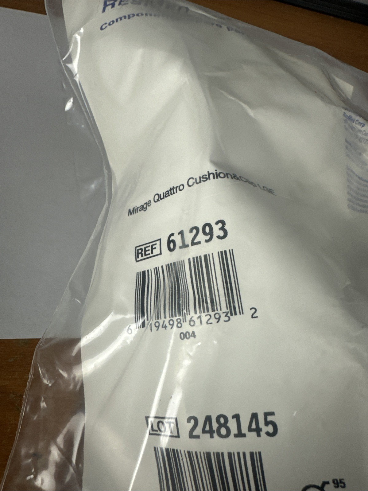 ResMed Mirage Quattro Cushion & Clip Size Large 61293 Full Face New/Sealed