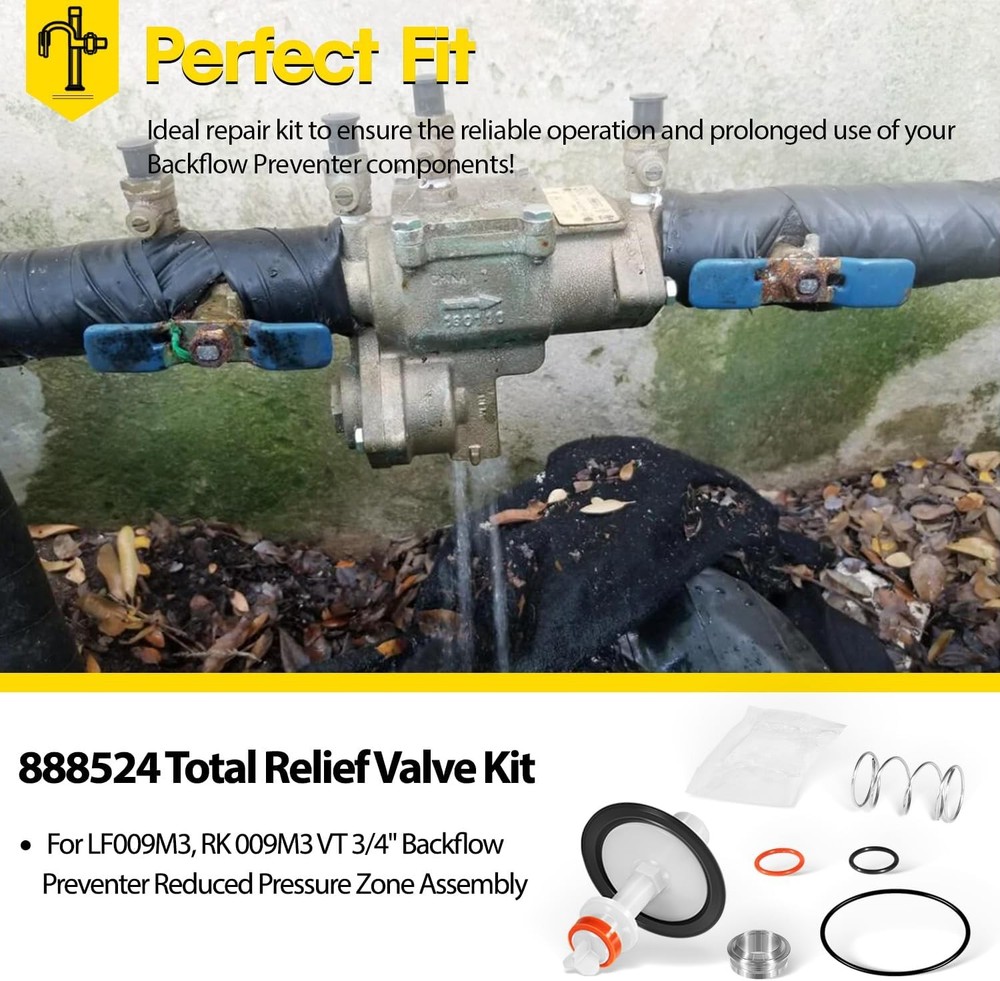 Replace for Watts 009M3 LF009M3 3/4" Backflow Preventer Reduced Pressure Zone