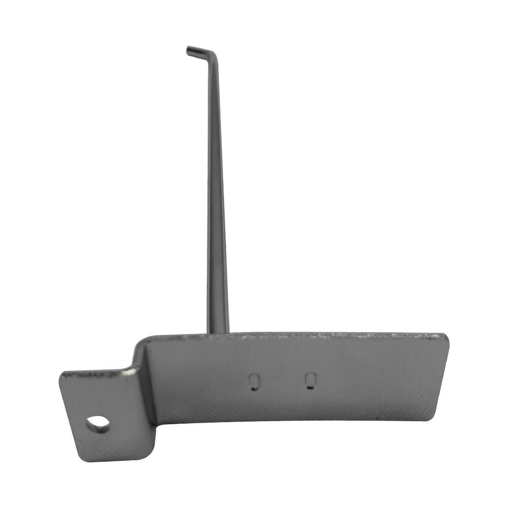 12" Slatwall Hook Panel Display Hooks, 1/4" Thickness Metal, Chrome - PACK 2