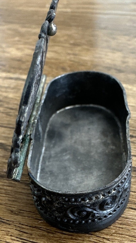 Antique Pewter Snuff Box