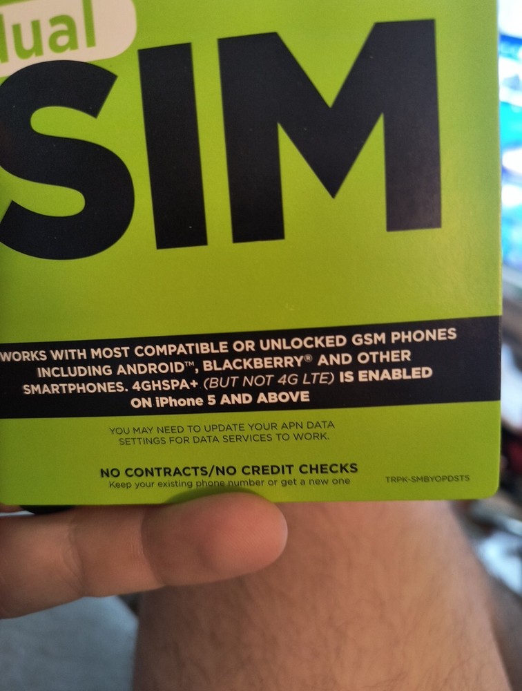 Simple Mobile BYOP SIM Card for Unlocked GSM Android & iPhone 5+