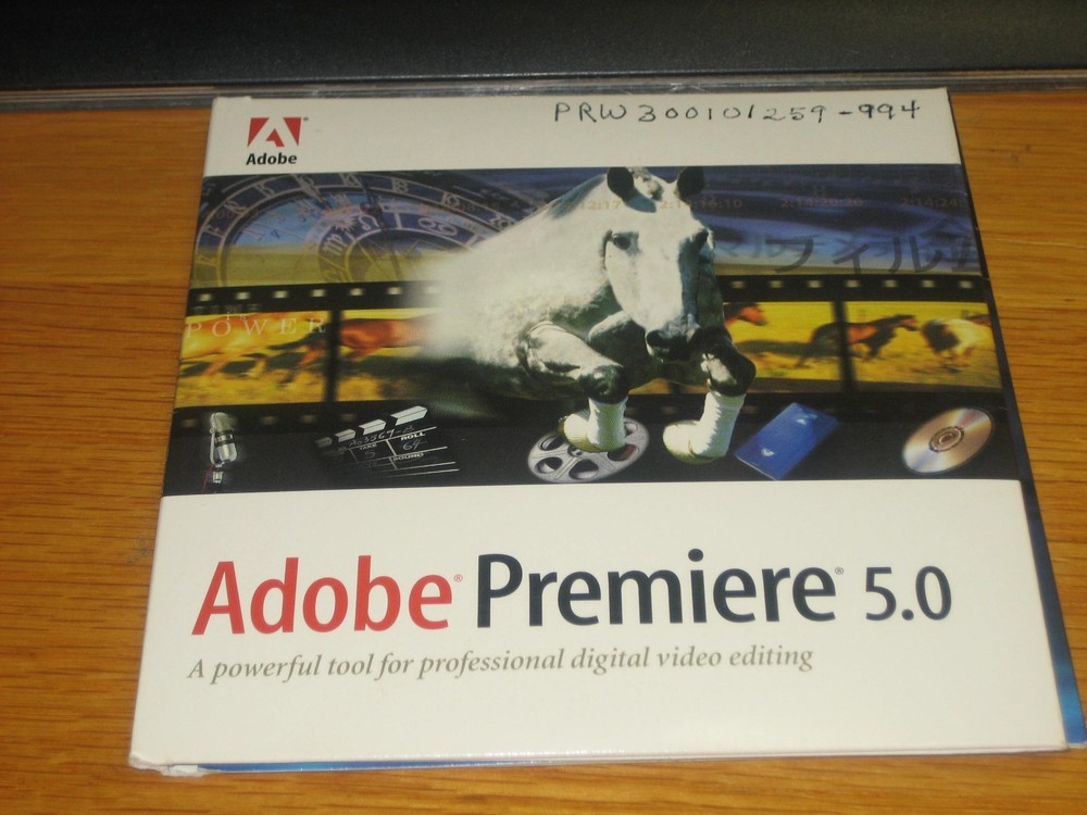 ADOBE PREMIERE 5.0 FOR MAC PLUS MEDIA CONTENT WINDOWS/MAC CD`S
