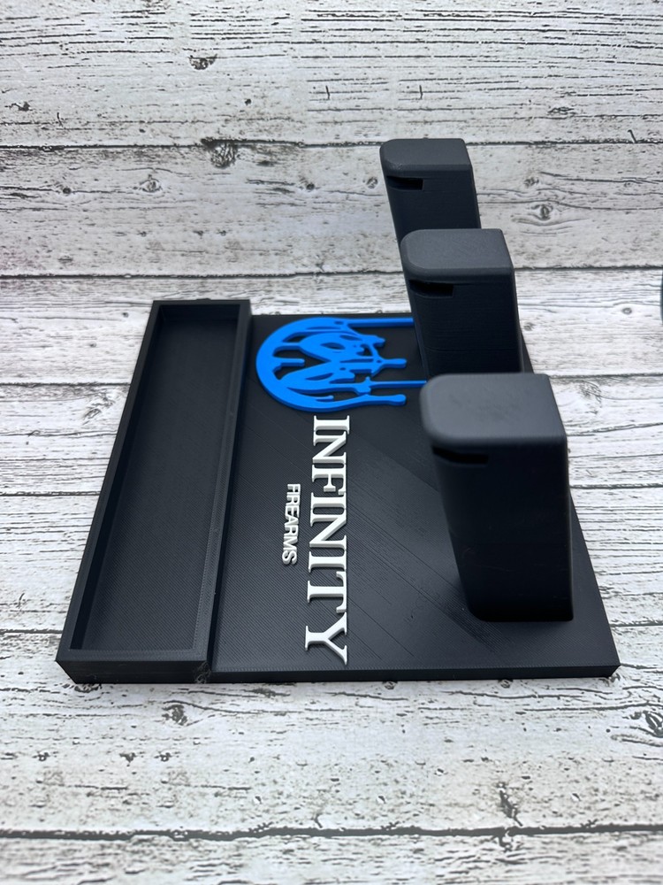 Infinity- 2011 Double Stack 3‑Gun Display Stand – Premium Multi‑Pistol Holder