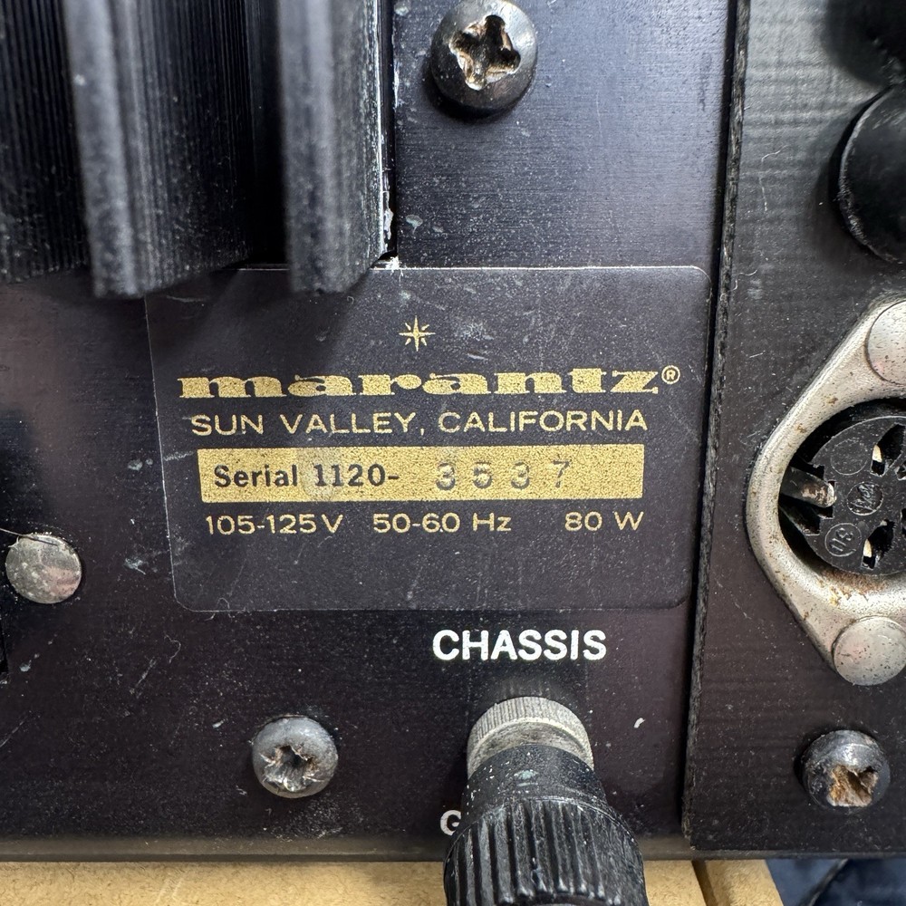 MARANTZ 1120 CONSOLE STEREO AMPLIFIER - SERVICED - CLEANED - TESTED